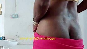 indian crossdresser lara dsouza teases in saree