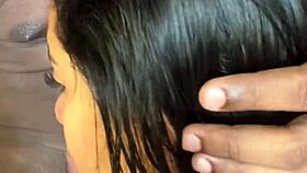 Latina amateur gives stepbrother a tempting blowjob, but is it just for the year-end?