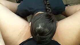 she's licking between my legs and making me cum so hard 😍