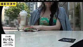 asian amateur gives japanese blowjob with facial