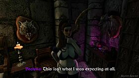 scarlets spell mishap in skyrim - wanna ride my monster cock?