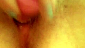 Solo british whore fucks cunt with dildo in hairy pussy masturbation.