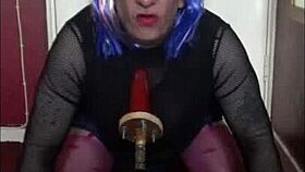 A shy sissy crossdresses and gets humiliated in homemade bisexual anal