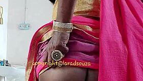 indian crossdresser lara dsouza teases in saree