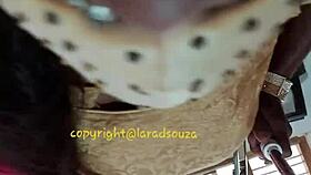 indian crossdresser lara dsouza teases in saree