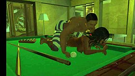 i-i was playing on the pool table and accidentally knocked over the balls