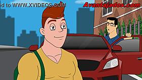 Cartoon gay hentai with fresh college boys Faxineiro