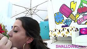 just watched natalie brooks gag on a massive cock in sloppy deepthroat.