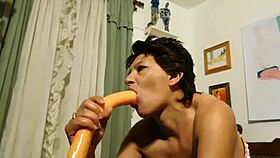 Argentine Whore's Ass Gets Broken and She Gives Blowjobs!