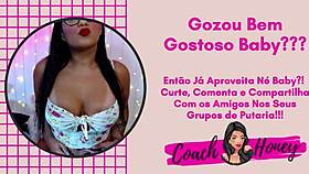 African guy plays game with guided jerk off instructions.