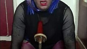 A shy sissy crossdresses and gets humiliated in homemade bisexual anal