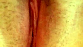 Solo british whore fucks cunt with dildo in hairy pussy masturbation.