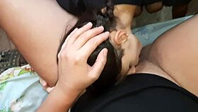 she's licking between my legs and making me cum so hard 😍