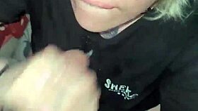 Blonde Cant Stop Sucking Black Cock Deepthroat!