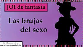 Tu nueva ama dominates and milks you in JOI Brujas del Sexo 9