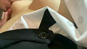 asian japanese couple excited by perverted play in love hotel