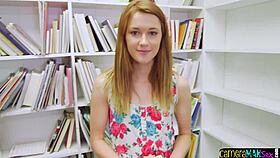 Teenage babe gets pov banged doggystyle