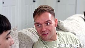 Mother-In-Law Brooke Barclay Gets POV Blowjob From Joshua Lewis And Ricky Spanish