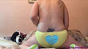 dirty cummy yellow panty orgasms