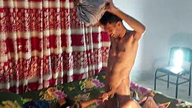 hanif pk and sumona - my wife surprises me and caress me with love making me cum in her hands while i rest after work fucked hard