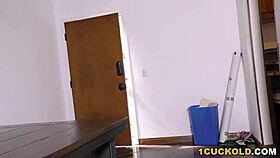 cuckold watches natasha starr take anal from black monster cock