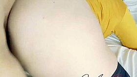 Neighbor asks for pregnancy help, I creampie her dripping pussy