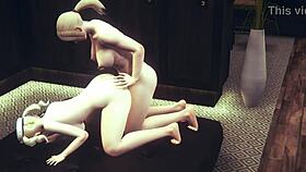 Man, this Genshin Impact hentai with Barbara is wild