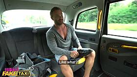 Female Fake Taxi Billie Star Dominates Male Stripper with Wild Moves