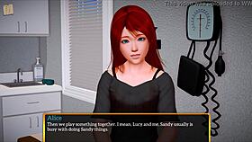 Teen Brunette in My New Family Cartoon Series 466