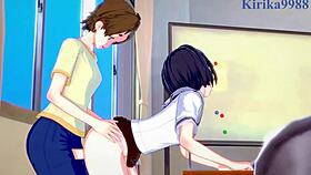 Kasumi Nomura And Olivia And Chisato Higuchi Intense Futanari Sex - Asobi Asobase Hentai