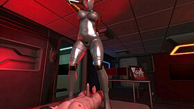 twins have sex scene in atomic heart 3d animation, big tits and ass