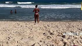 Afrodite Sucks Dick In Doggystyle On Barra Da Tijuca Beach With Group Gangbang