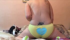 dirty cummy yellow panty orgasms