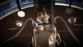 Jessie Rasberry trapped in sex machine, dildo vibrator orgasm in Final Fantasy 7 remake