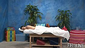 Raw massage turns into steamy sex clip scene