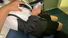 asian japanese couple excited by perverted play in love hotel