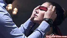 I admire the office beauty spreading her legs on the desk