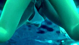 Ever Seen Hot Futanari Action by the Pool? Shemale Pounds and Cums Hard!