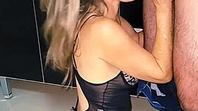 Blonde Couple Fucks In The Kitchen Sink