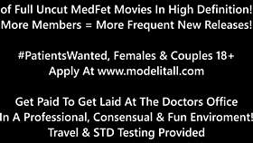 Doctor Tampa Gives Lotus Lain Vibrator Orgasms During Physical