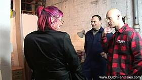 WILD DUTCH TEEN 18+ FROM AMSTERDAM GETS ASS IN 3SOME