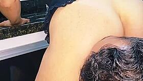 Blonde Couple Fucks In The Kitchen Sink