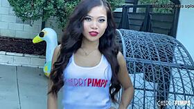 Asian Babe Vina Sky Interviewed In Exclusive Scene