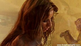 Blonde babe strokes penis while teasing asshole instructions