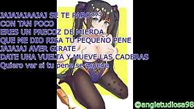 Mona catches you spying and gives instructions in anime style