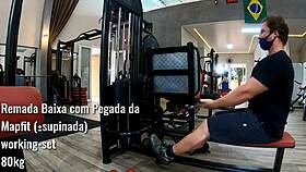 flexible workout routine for back muscles in panties and thong