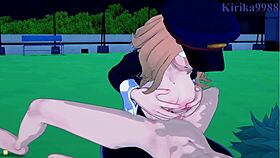 camie utsushimi and itsuka kendo and izuku midoriya intense sex - my hero academia hentai