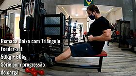 flexible workout routine for back muscles in panties and thong