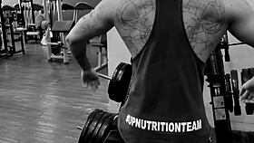 flexible workout routine for back muscles in panties and thong