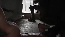 Blonde Teen 18+ In Threesome With Arab And Old Man.